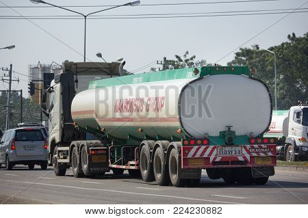 Oil Truck Of Nakhon Sab Transport Company.