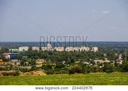View On The Industrial District In Kremenchug City, Ukraine