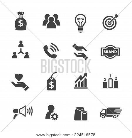 SME icon set business icon vector illustration