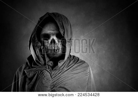 Grim reaper in the dark 