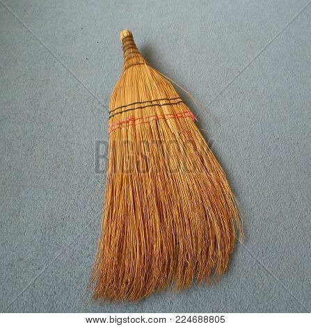 Hand Broom, Broom Made Of Plant Roots, Classical House Broom,
