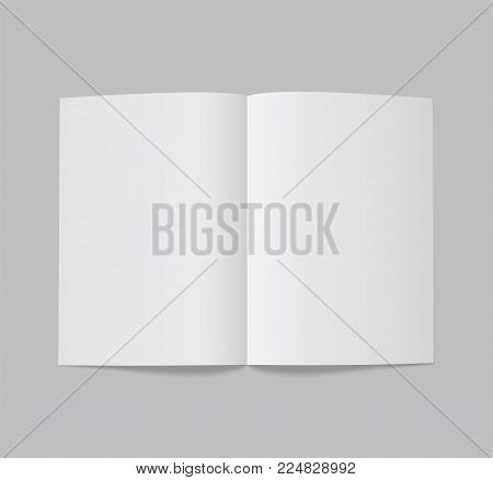 Folded white paper sheet - stock vector.