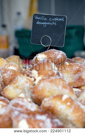 Farnham, United Kingdom, 30th October 2017:-Donuts for sale at Farnham International Food Festival