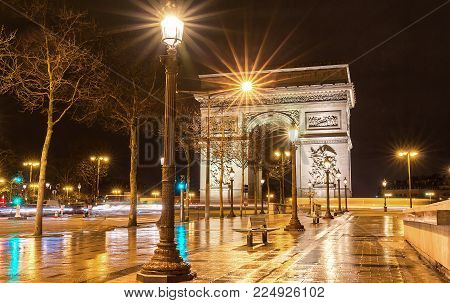 The Triumphal Arch is one of the most famous monuments in Paris. It honors those who fought and died for France.