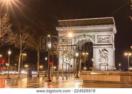 The Triumphal Arch is one of the most famous monuments in Paris. It honors those who fought and died for France.