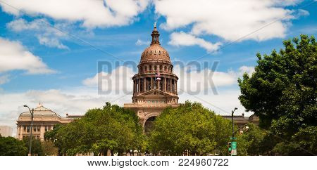 This Is The Building Where The Laws Are Made In Texas Downtown In The Background