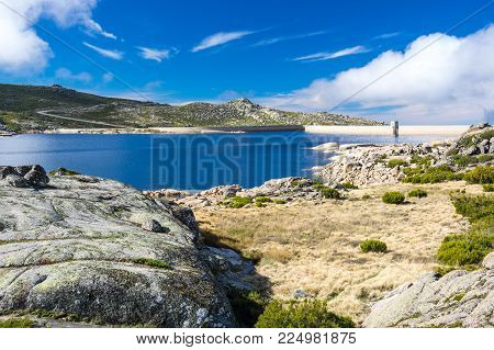 Lagoa Comprida is the largest lake of Serra da Estrela Natural park, Portugal