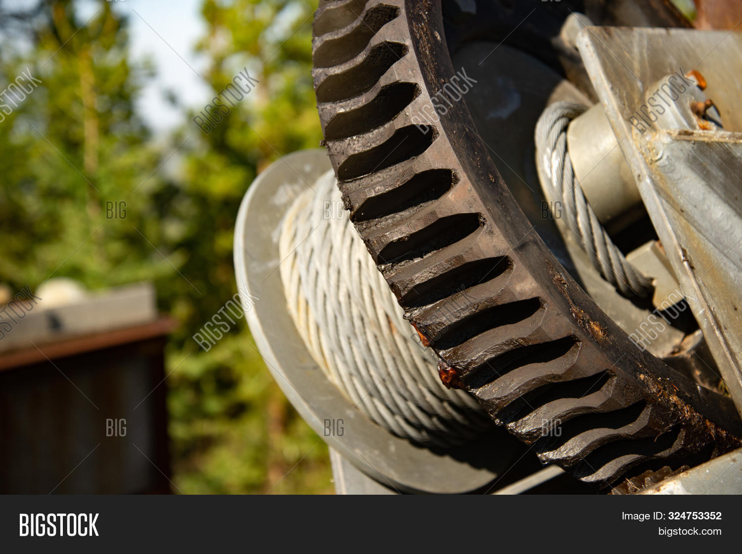Steel Cable Winch. Image & Photo (Free Trial) Bigstock