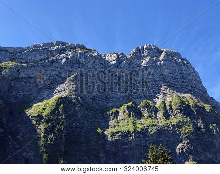 Plattenberg Mountain Above The Oberseetal Valley And In The Glarus Alps Mountain Masiff, Nafels (näf