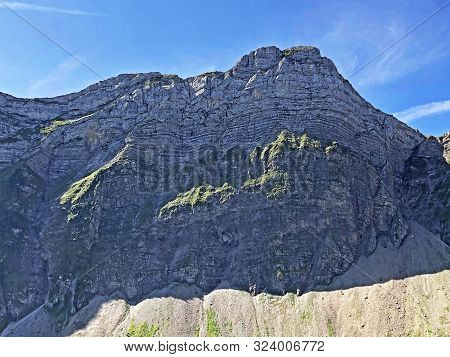 Plattenberg Mountain Above The Oberseetal Valley And In The Glarus Alps Mountain Masiff, Nafels (näf