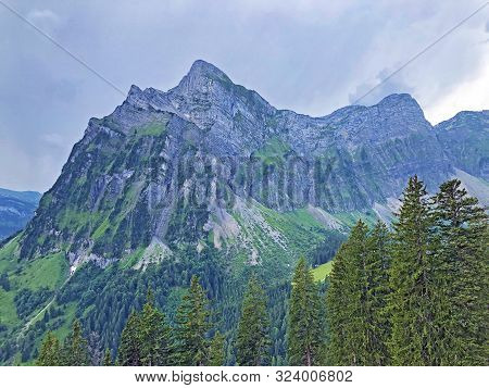 Plattenberg Mountain Above The Oberseetal Valley And In The Glarus Alps Mountain Masiff, Nafels (näf