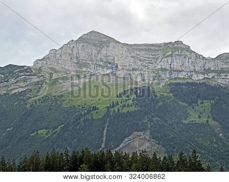 Plattenberg Mountain Above The Oberseetal Valley And In The Glarus Alps Mountain Masiff, Nafels (näf