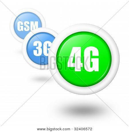 4G télécommunication progrès Concept Illustration