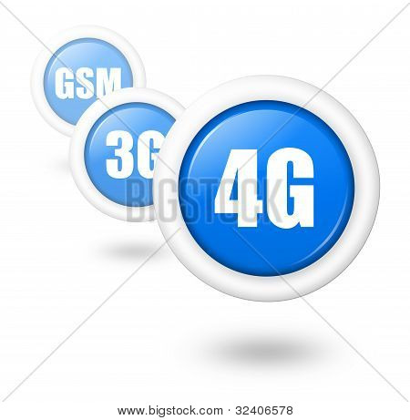 4G telecomunicaciones progreso concepto ilustración