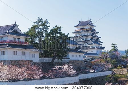 Fukuyama Castle With Sakura Blooming Season