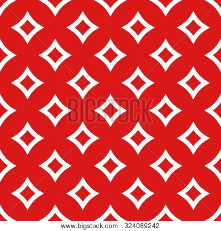 Simple Geometric Vector Seamless Pattern In Flat Modern Style. Eps 10