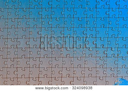 Puzzle Blue Sky Pattern. Jigsaw Puzzle Game