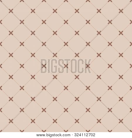 Minimal Vector Geometric Seamless Pattern In Flat Style. Eps 10