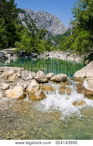 Saklikent Canyon Is The Deepest Canyon In Southern Turkey, Goynuk Canyon Saklikent, Located In Distr