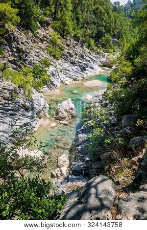 Saklikent Canyon Is The Deepest Canyon In Southern Turkey, Goynuk Canyon Saklikent, Located In Distr
