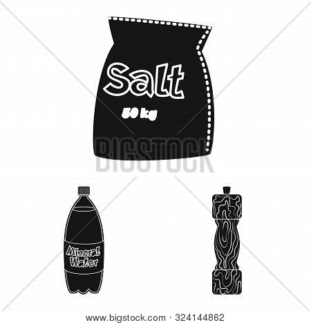 Vector Illustration Of Natural And Baking Logo. Set Of Natural And Food Vector Icon For Stock.
