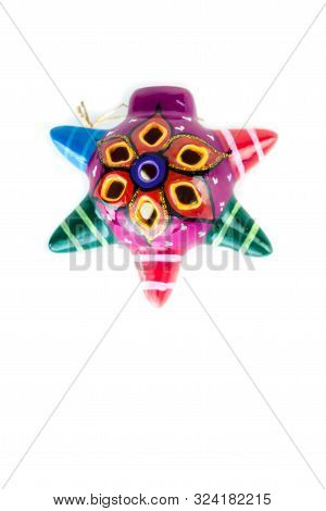 Traditional Miniature Colored Pinata, Mexican Original Handcraft