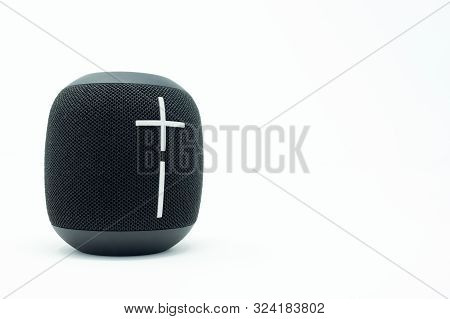 Small, Isolated Wireless Bluetooth Speaker.