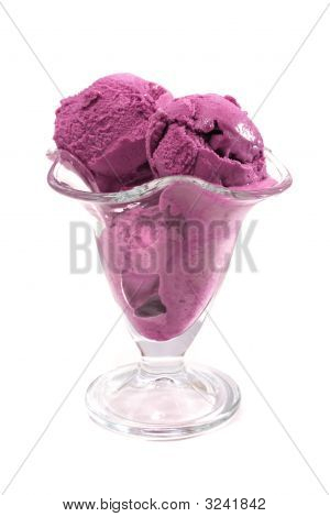 ไอศกรีมสีอมม่วงมากกว่าสีขาว