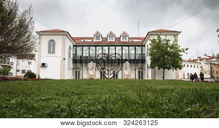 Architecture Detail Of The Garden Of Love In Alcobaca, Portugal