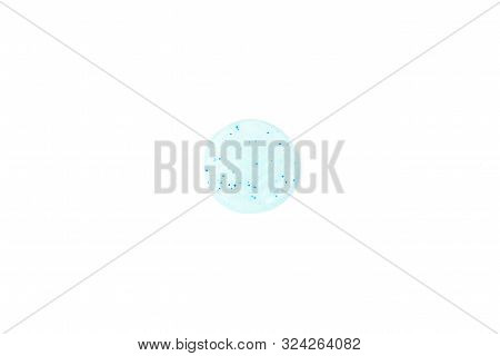 Scrub Sample Texture With Bubbles Isolated On White Background.