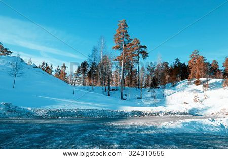 Holmenkollen Ski Resort In Norway At Morning Light