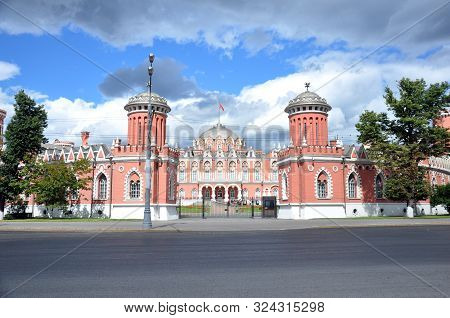 Petrovsky Travelling Palace, Neoghotic Red Bricked Architecture With Ogival Windows.