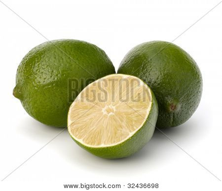 kalk geïsoleerd op witte achtergrond