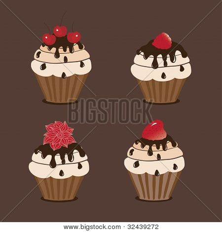 fire cupcake