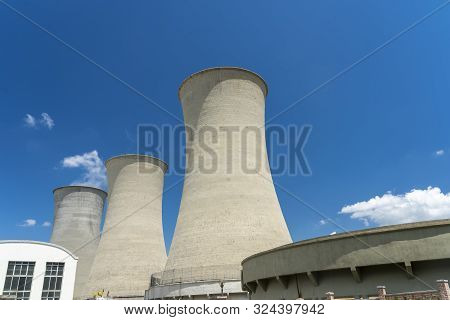Geothermal Plant At Larderello, Near Pomarance, Pisa, Tuscany, Italy