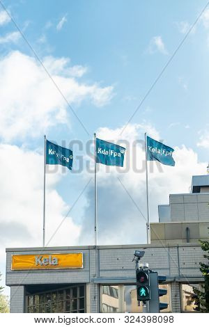 Kouvola, Finland - 22 September 2019: Office Of Kela. Kela Is Finnish Social Insurance Institution.
