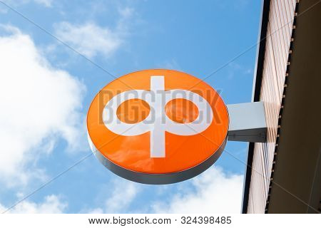 Kouvola, Finland - 22 September, 2019: Op-pohjola Group Bank Sign On The Wall Of Bank Office.