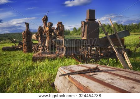 6 July 2019 Russia, Sverdlovsk Region, Nizhny Tagil. Construction Of The Cultural And Tourist Center