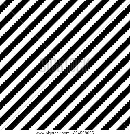Halloween Pattern Of Repetitive Slanting Strips Of Black And White Color. Black And Orange Slanting 