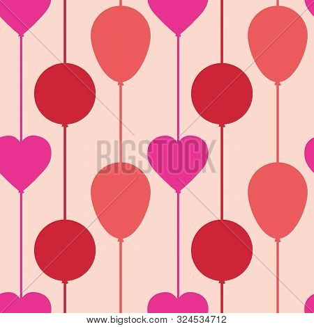 Valentines Day Different Shaped Balloon Pattern Collection