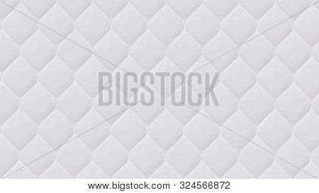 Close Up Of White Mattress Bedding Pattern Background