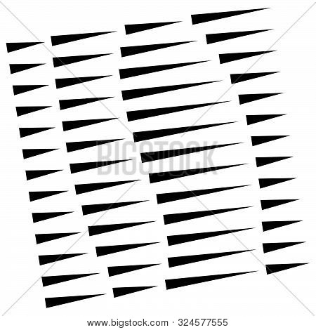 Dynamic Dashed, Segmented Lines Pattern. Irregular Stripes. Straight Parallel Streaks, Strips Design