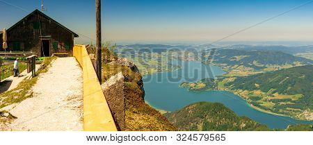 Wide Panorama From Schlafberg Mountain, Austria
