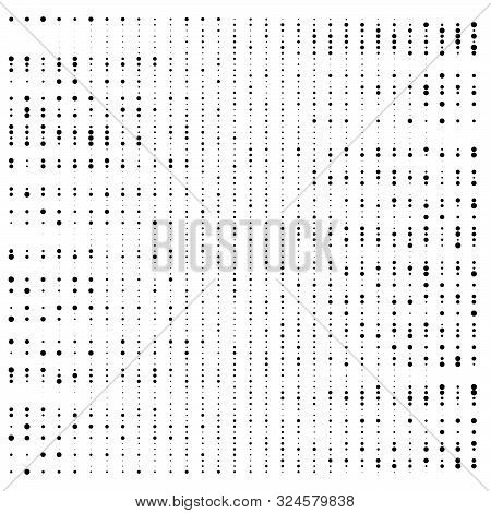 Dots, Half-tone Element. Speckle, Stipple Geometric Pattern. Circles Halftone Pattern. Polka Dots, S