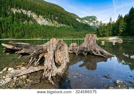 Lake Gosau (gosausee) In The Austrian Lake District