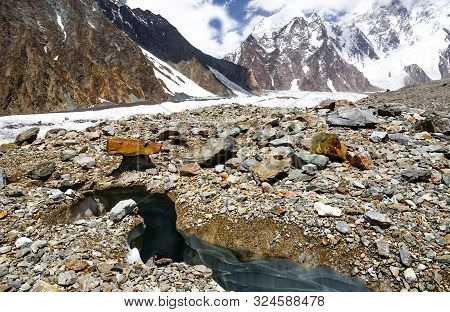 Rocks Around The Baltoro Glacier On The Way To K2 Peak