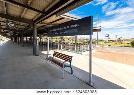 Adelaide, South Australia - August 4, 2019: Empty Parklands Terminal After All Passengers Of The Gha