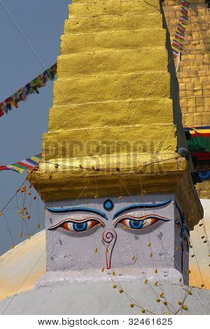 Boudanath stúpa detail