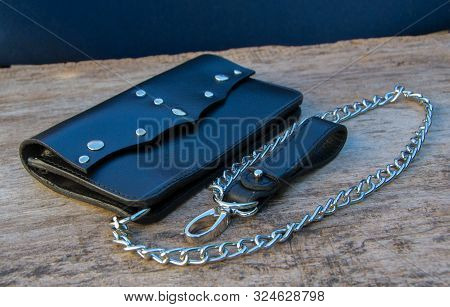 Leather Chain Wallet