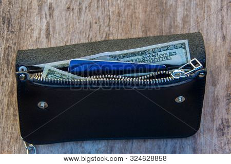 Leather Chain Wallet